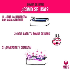 Bomba de Baño GRANDE en cajita - MIES | Cosméticos Gourmet