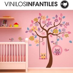 Looma Vinilos decorativos infantiles árbol hamacas