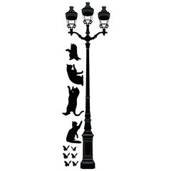 Looma Vinilos Decorativos Farol con Gatitos