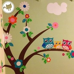 Looma Vinilos decorativos infantiles  árbol Defli con buhos