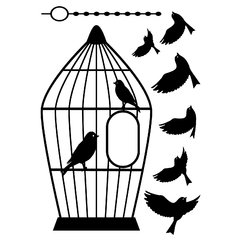 Looma Vinilos Decorativos Pájaros Libres