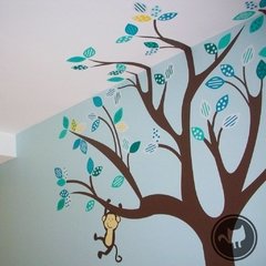 Looma Vinilos Decorativos Infantiles árbol Ciro Monitos