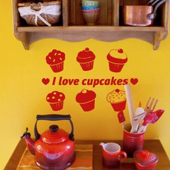 Looma Vinilos I Love Cupcakes