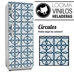 Abstractos círculos-petróleo ,,, Vinilos para heladeras - comprar online