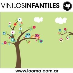 Looma Vinilos decorativos infantiles  árbol Defli con buhos