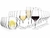 Set x 6 copas Electra Flute para champaña - Bormioli Rocco 006267 - Tienda TopList - Hogar y Decoración - Lista de Novias