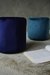 Puff Oslo en terciopelo azul - escoge tamaño - Hugga en internet