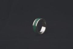 Anillo de Plata 925 - Banda de Color Verde en internet