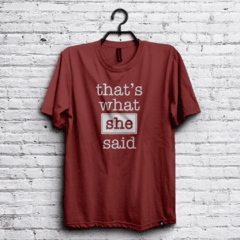 Remera She said #VRYDFFCLT - Remeras de Cine y Series Very Difficult