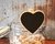 Mini Pizarrón en forma de corazón con clip de Madera en internet