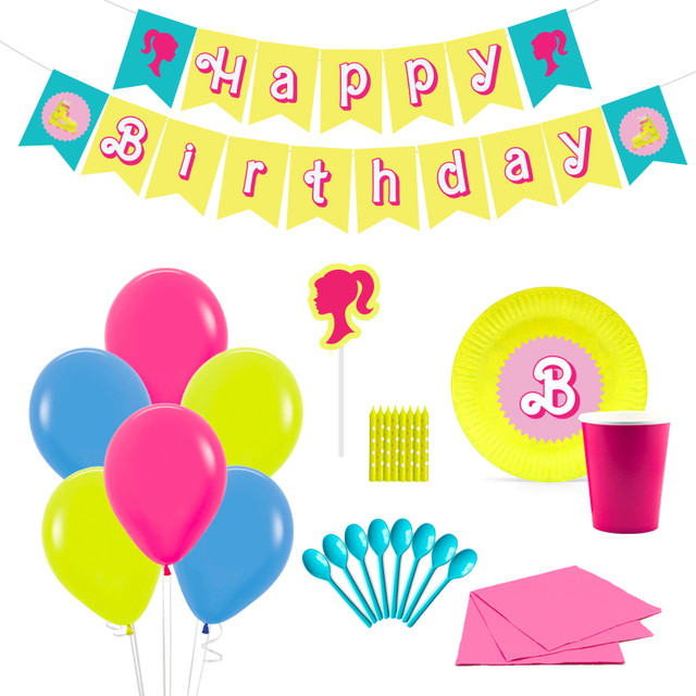 B A R B I E  Globos, Globos personalizados, Fiesta de cumpleaños de barbie