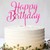 Topper para torta - Happy Birthday Fucsia - comprar online
