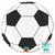 Globo Metalizado Balón de Fútbol. 46 cms. - comprar online
