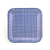 Platos Cuadrados Patrón de Cuadros Pequeños Azul Oscuro 19cms. 6 unidades - comprar online