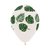 Globo R12 (28 cms) Cristal Con Hojas. 6 Unidades