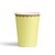 Vasos de Cartón Amarillo Pastel con Borde Dorado Mate. 8 unidades - comprar online