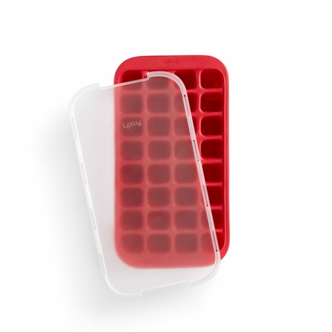Lékué® Cubetera con tapa 32 cubitos Roja (LBHI-RO)