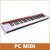 X6 pro MIDIPLUS TECLADO CONTROLADOR MIDI 61 TECLAS SEMIPESADAS PADS Y SONIDOS - comprar online