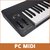 MIDIPLUS AK490 TECLADO CONTROLADOR MIDI USB 4 OCTAVAS SENSITIVO - tienda online