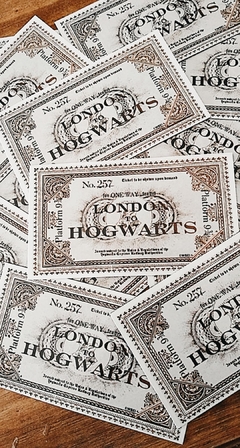 Imán decorativo Ticket London to Hogwarts - HARRY POTTER OFICIAL - comprar online