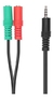 CABLE ADAPTADOR AUX MIC Y AUDIO A MINI PLUG 3.5MM PS4/PC - comprar online