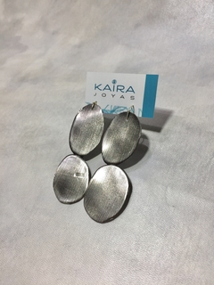 Aros Cristal con Textura ( AR330B ) - Kaira