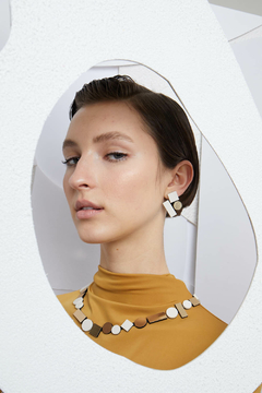 Collar Bauhaus Round Oro & Crudo - tienda online