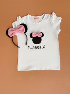 REMERA MINNIE CLASICA ROSA