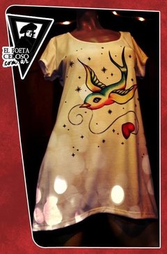 Vestido Celoso Manga Corta | Diseño 7009 - comprar online