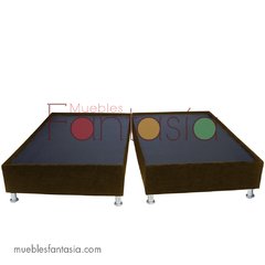 Combo Base Cama Semi Doble+Colchón+Almohada - comprar online