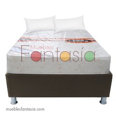 Combo Base Cama Semi Doble+Colchón+Almohada en internet