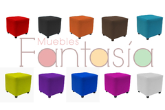 Puff Cubo Moderno - Muebles Fantasia