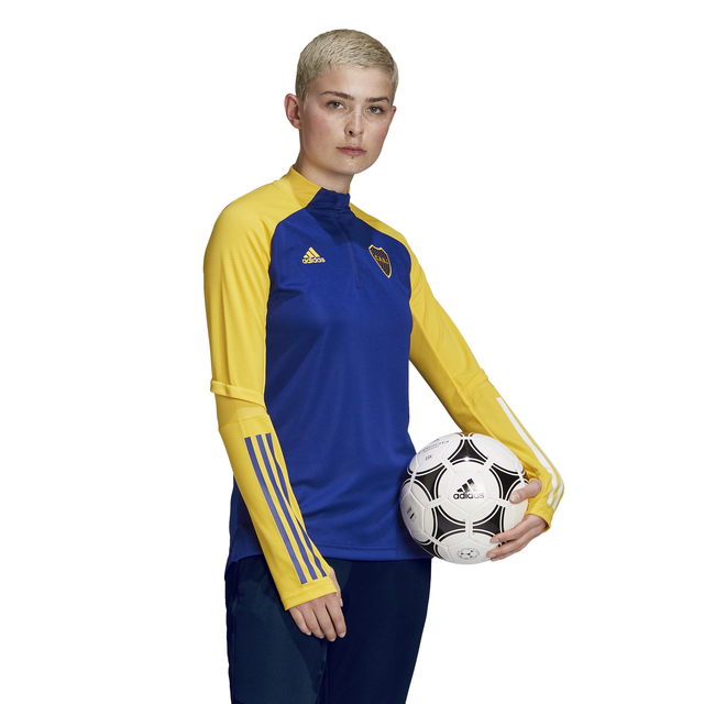 BUZO ADIDAS MUJER DE ENTRENAMIENTO BOCA JUNIORS GL7510