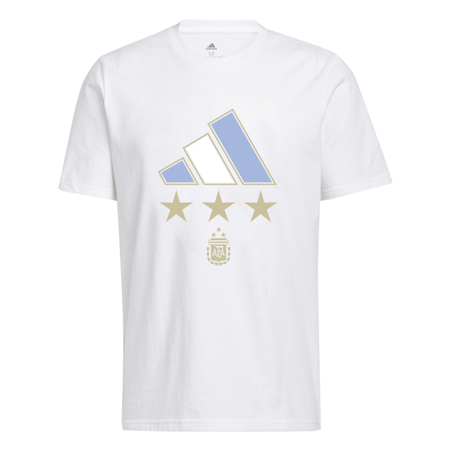 REMERA ADIDAS ARGENTINA CAMPEÓN 2022 3 ESTRELLAS (IR0032)