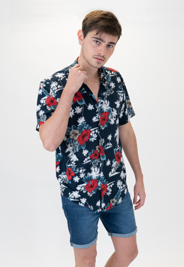 Camisa Manga Corta De Fibrana - Huston - Hombre