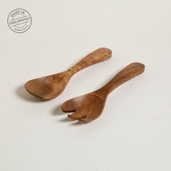 Cubiertos para ensalada en Madera de Acacia en internet