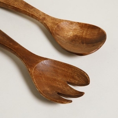 Cubiertos para ensalada en Madera de Acacia - comprar online