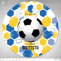 Bunting banner circular digital imprimible backdrop futbol boca tukit