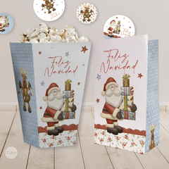 kit imprimible navidad, feliz navidad, merry christmas party bundle, banderin, renos, papa noel