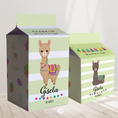 Milk box milkbox alta imprimible animales del norte llamas tukit