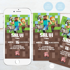 Invitacion minecraft digital whatsapp tukit