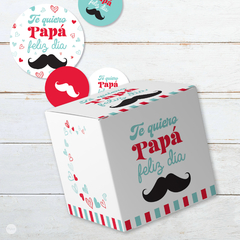 Kit imprimible decoracion dia del padre corazones tukit - comprar online