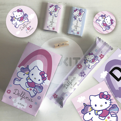 Kit imprimible hello kitty unicornio unicorn candy bar tukit