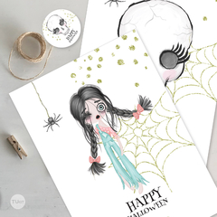 Kit imprimible halloween party acuarela tukit - comprar online