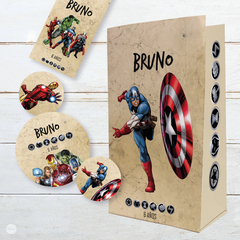 kit imprimible avengers, vengadores, thor, capitan america, hulk, superheroes, super heroes, carteles, bolsas, cumpleaños advengers