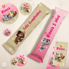 Kit imprimible 44 gatos cats candy bar tukit