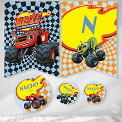 Kit imprimible autos monster machines tukit en internet