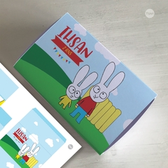 Caja slide imprimible souvenir simon el conejo tukit - comprar online