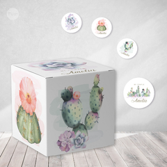 Kit imprimible cactus suculentas flores tukit en internet