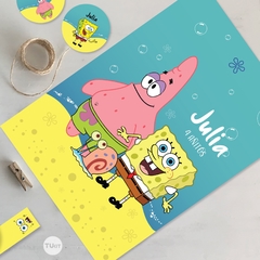 Kit imprimible bob esponja candy bar - TuKit